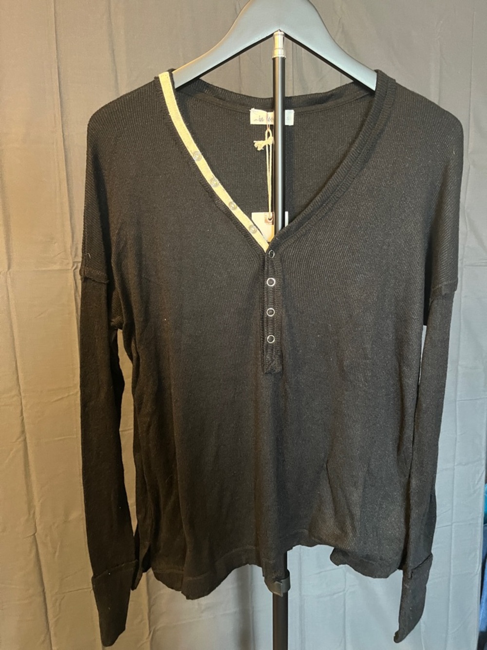 In Loom Henley Top, Size S